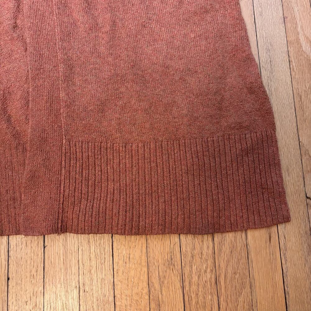 Ruby Moon Burnt Orange Long Cardigan Duster Pockets Lagenlook M - Picture 12 of 14